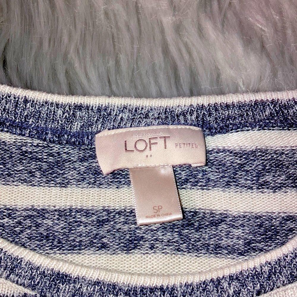 LOFT Blue Striped Blouse - Picture 4 of 4